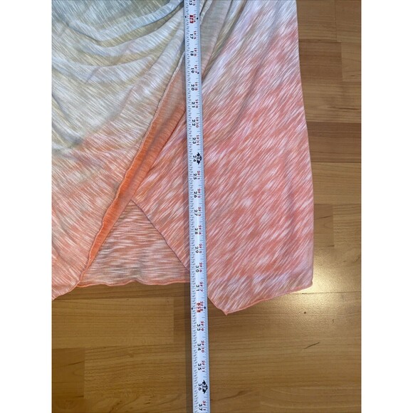 HardTail‎ Drape Neck Long Sleeve Top Size M Green Melon Ombré Long Pullover - Picture 11 of 13